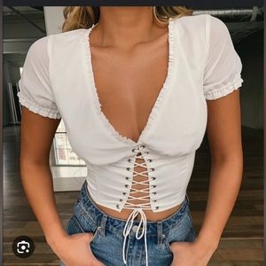 White Floyd Tiger Mist Top.